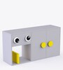 Big Nino Kids Storage Cabinet in Grey & Yellow Colour