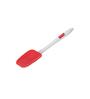 Big Silicon Spoonula Spatula with Plastic Handle (Red)