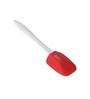 Big Silicon Spoonula Spatula with Plastic Handle (Red)