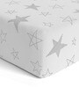Big Stars 48 x 24 in Organic Cotton Fitted Crib Sheet