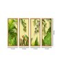 Big Tree Multicolour Canvas Framed Landscape Art Panel Set of 4