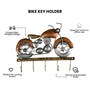 Brown Metal Handcrafted Bike Key Holder