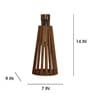 Billet Brown Wooden Wall Light