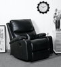 Billy 1 Seater Manual Recliner with Cupholder In Black Colour