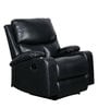 Billy 1 Seater Manual Recliner with Cupholder In Black Colour