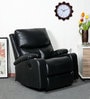 Billy 1 Seater Manual Recliner with Cupholder In Black Colour