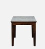 Binche Sheesham Wood 4 Seater Dining Set In Scratch Resistant Provincial Teak Finish With Marble Top