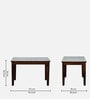Binche Sheesham Wood 4 Seater Dining Set In Scratch Resistant Provincial Teak Finish With Marble Top