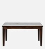 Binche Sheesham Wood 6 Seater Dining Set In Scratch Resistant Provincial Teak Finish With Marble Top & Bench