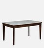 Binche Sheesham Wood 6 Seater Dining Set In Scratch Resistant Provincial Teak Finish With Marble Top & Bench