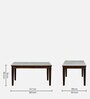 Binche Sheesham Wood 6 Seater Dining Set In Scratch Resistant Provincial Teak Finish With Marble Top