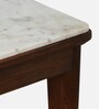 Binche Sheesham Wood 6 Seater Dining Set In Scratch Resistant Provincial Teak Finish With Marble Top & Bench