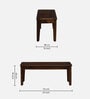 Binche Sheesham Wood 6 Seater Dining Set In Scratch Resistant Provincial Teak Finish With Marble Top & Bench