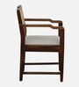 Binche Sheesham Wood Arm Chair In Scratch Resistant Provincial Teak Finish