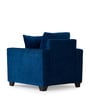Bingo Fabric 1 Seater Sofa In Cool Cobalt Colour Bingo Fabric 1 Seater Sofa In Cool Cobalt Colour