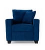 Bingo Fabric 1 Seater Sofa In Cool Cobalt Colour Bingo Fabric 1 Seater Sofa In Cool Cobalt Colour