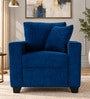 Bingo Fabric 1 Seater Sofa In Cool Cobalt Colour Bingo Fabric 1 Seater Sofa In Cool Cobalt Colour