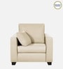 Bingo Fabric 1 Seater Sofa In Creamy Cashmere Colour