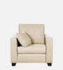 Bingo Fabric 1 Seater Sofa In Creamy Cashmere Colour