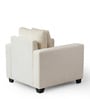 Bingo Fabric 1 Seater Sofa In Creamy Cashmere Colour