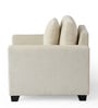 Bingo Fabric 1 Seater Sofa In Creamy Cashmere Colour