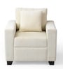 Bingo Fabric 1 Seater Sofa In Creamy Cashmere Colour
