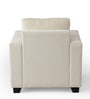 Bingo Fabric 1 Seater Sofa In Creamy Cashmere Colour