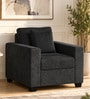 Bingo Fabric 1 Seater Sofa In Grey Colour Bingo Fabric 1 Seater Sofa In Grey Colour