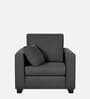 Bingo Fabric 1 Seater Sofa In Grey Colour