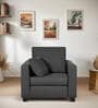 By Mintwud from Pepperfry BIngo Fabric 1 Seater Sofa In Grey Colour