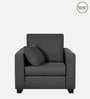 Bingo Fabric 1 Seater Sofa In Grey Colour