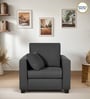 Bingo Fabric 1 Seater Sofa In Grey Colour
