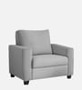 Bingo Velvet 1 Seater Sofa In Grey Colour