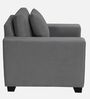 Bingo Velvet 1 Seater Sofa In Grey Colour