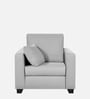 Bingo Velvet 1 Seater Sofa In Grey Colour