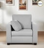 Bingo Velvet 1 Seater Sofa In Grey Colour