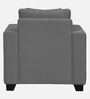 Bingo Velvet 1 Seater Sofa In Grey Colour
