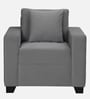 Bingo Velvet 1 Seater Sofa In Grey Colour Bingo Velvet 1 Seater Sofa In Grey Colour