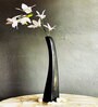 Biomorphic Art Black Ceramic Table Vase