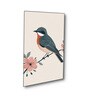 Bird and Floral Canvas Set of 4 Canvas Wall Painting Black Frame