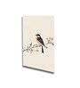 Bird and Floral Canvas Set of 4 Canvas Wall Painting White Frame