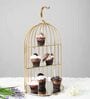 Birde Gold Metal Cake Stand