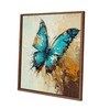 23 Inches Butterfly Canvas Framed Wall Art Printed Pinting