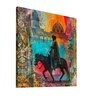 22 Inches Horse Riding Canvas Stretched Wall Art Printed Pinting