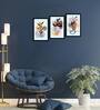 Bird Multicolour Engineered Wood (Set of 3) Art Prints