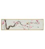 Bird On Branch Pink Floral Canvas Art Print
