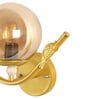 Bird Metal Novelty Wall Light (Gold)