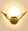 Bird Metal Novelty Wall Light (Gold)