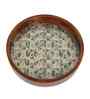 Birdcage Garden Round Wooden Tray   Vintage Floral Pattern- Small (1 Piece)