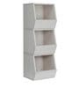 Birdport Kids 3 Tier Compact Book Shelf in Oak Colour